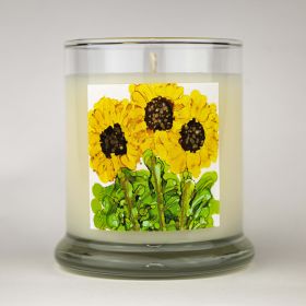 Tall Sunflower Soy Candle