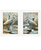 "Marsh Herons I & Sea II" 2-Piece Vignette by Stellar Design Studio, Ready to Hang Framed Print, White Frame