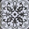 Black and White Tiles Distressed Black and White Medallion Tile 3-piece Wall Decor Set