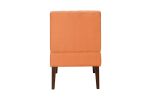 Stylish Comfortable Accent Chair 1pc Orange Fabric Upholstered Plush Seating Living Room Furniture Armless Chair