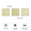 Tuscan Tiles Distressed Yellow Medallion 3-piece Wall Decor Set