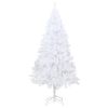 Artificial Christmas Tree with Thick Branches White 6 ft PVC