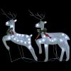 Reindeer & Sleigh Christmas Decoration 140 LEDs Outdoor White