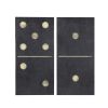 Two Black Dominos 2-piece Canvas Wall Art Set