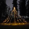 8FT Lighted Spiral Christmas Trees/WARM