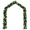 Christmas Garland with LED Lights 65.6'