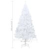 Artificial Christmas Tree with Thick Branches White 6 ft PVC