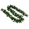 Christmas Garland with LED Lights 65.6'