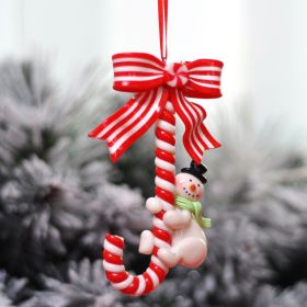 Christmas Product Polymer Clay Santa Claus Ornaments (Option: Snowman Style)