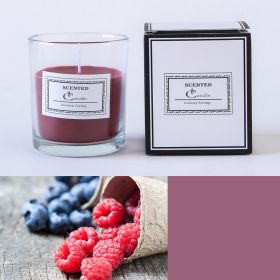 Christmas Handmade Fragrance Candle Light (Option: Rose carmine berry)