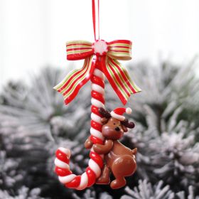 Christmas Product Polymer Clay Santa Claus Ornaments (Option: Deer Style)