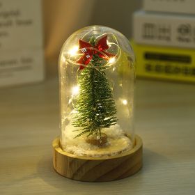 Christmas Small Night Lamp Mini Glass Cover (Option: USB-Mini Christmas Tree)