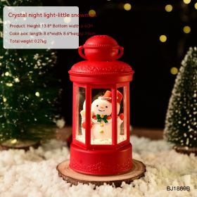 Creative Santa Claus Storm Lantern Creative Small Night Lamp (Option: Ice Man)