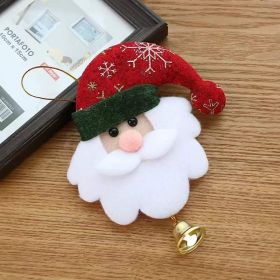 Christmas Decorations Old Man Doll Hanging Bell Pendant Tree Pendant Holiday Layout Scene Supplies (Option: Elderly Bell Hanging)