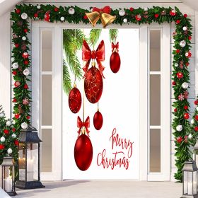 Christmas Festival Door Set Decorative Cloth (Option: SDMT154-Width 90cmx Height 200cm)