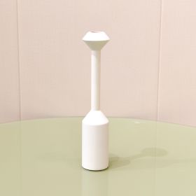 Style Home Decoration Wooden Candlestick Simple Candle Holder Sample Room Photography Props (Option: E Pattern White Color)