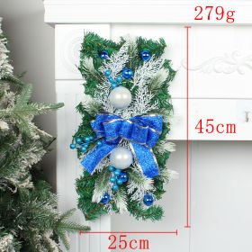 Christmas Day Door Curtain Home Decoration Hanger (Color: Blue)