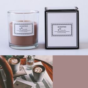 Christmas Handmade Fragrance Candle Light (Option: Brown coffee)