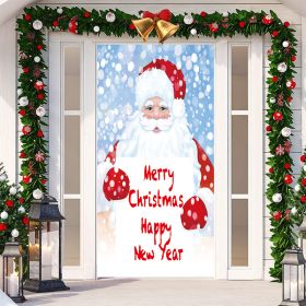 Christmas Festival Door Set Decorative Cloth (Option: SDMT160-Width 90cmx Height 200cm)