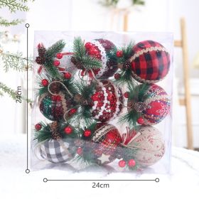 Christmas Tree Pendant Ball Creative Decoration (Option: 9combinations 8cm)