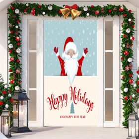 Christmas Festival Door Set Decorative Cloth (Option: SDMT137-Width 90cmx Height 200cm)