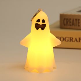 Halloween Decoration Ghost Pendant Portable Little Night Light (Option: E Style-54X69X105MM)