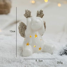 Decoration Christmas Window Table Decoration (Option: Ceramic Deer)