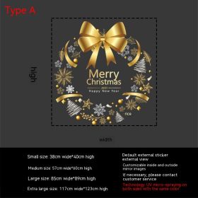 Decorative Stickers Jewelry Shop Layout Shopping Mall Christmas Garland (Option: Medium-S662A)