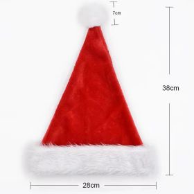 Decorations Red Plush Christmas Hat (Option: Red Water Children)