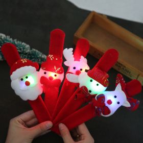 Cartoon Luminous Plush Christmas Slap Bracelet (Option: Luminous 1pcs Random)