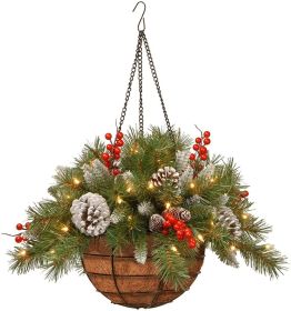 Christmas Door Hanging Christmas Wall Decoration (Option: Hanging Basket 1)