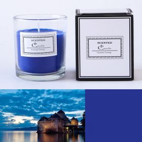 Christmas Handmade Fragrance Candle Light (Option: Peacock blue)