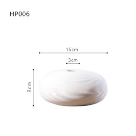 Simple Modern Ceramic Vase Decorations (Option: HP006)