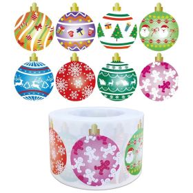 Christmas Holiday Decoration Gift Series Self-adhesive Sticker Label (Option: 2.5cm)