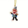 1pc Halloween Decor Horror Movie Character Sculpture Car Hanging Pendant Horror Decoration Funny Pendant Car Dwarf Pendant