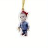 1pc Halloween Decor Horror Movie Character Sculpture Car Hanging Pendant Horror Decoration Funny Pendant Car Dwarf Pendant