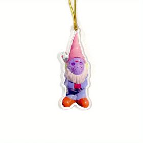 1pc Halloween Decor Horror Movie Character Sculpture Car Hanging Pendant Horror Decoration Funny Pendant Car Dwarf Pendant (Model: K)