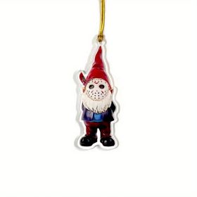 1pc Halloween Decor Horror Movie Character Sculpture Car Hanging Pendant Horror Decoration Funny Pendant Car Dwarf Pendant (Model: C)