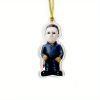 1pc Halloween Decor Horror Movie Character Sculpture Car Hanging Pendant Horror Decoration Funny Pendant Car Dwarf Pendant