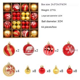 Christmas Tree Decoration Colorful Ball Gift Set (Option: R2 2 Hongjin Style)