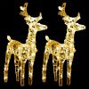 Reindeers & Sleigh Christmas Decoration 240 LEDs Acrylic