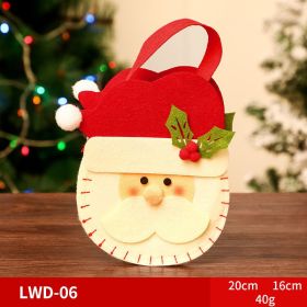 Christmas Gift Portable Brushed Gift Bag (Option: LWD06)