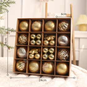 Christmas Tree Pendant Ball Creative Decoration (Option: RED GOLD48)