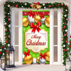 Christmas Festival Door Set Decorative Cloth (Option: SDMT149-Width 90cmx Height 200cm)